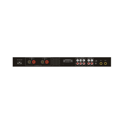 Amplificador de Audio | 2 x 60W | Baja Impedancia 4 - 8Ω | Reproductor Bluetooth, USB, SD | Efectos Integrados Delay, Echo, Repeat