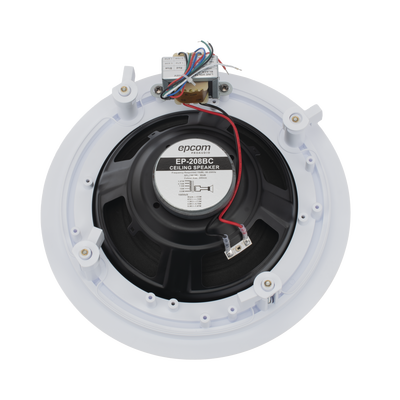 Altavoz de Techo | 8" | 1.87w - 15w | 70/100v | Material ABS | Rejilla Metálica