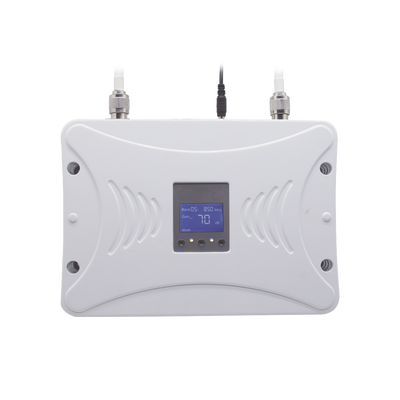 Kit Amplificador de Señal Celular 2G, 3G y 4G / Mejora llamadas convencionales y VoLTE / Amplifica señal de TELCEL, AT&T y MOVISTAR / Cubre hasta 300 m² con una antena y hasta 900 m² con 3 antenas.