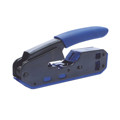 Pinza SLIM para Corte y Terminado de Plugs RJ45/RJ11, Acero al Carbón y Mango Ergonómico.
