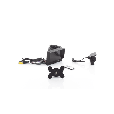 Sistema Profesional de Cámara de Reversa y Monitor Alámbrico para Vehículos de Trabajo y Montacargas