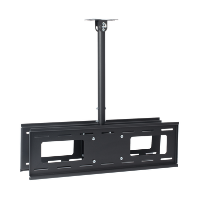 Montaje de Techo Universal Doble para Monitores de 32 a 65" / Soporta hasta 60 kg x pantalla  / Vesa 600 x 400/  Acero / Montaje Telescopico de 50 cm hasta 90 cm
