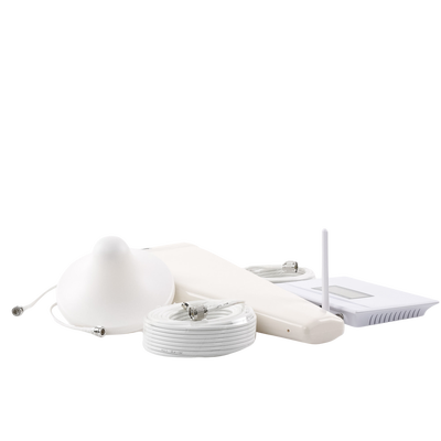 Kit Amplificador de Señal Celular DOBLE banda de frecuencia / Mejora las llamadas convencionales / Soporta los datos de las tecnologías 2G y 3G de TELCEL, AT&T y MOVISTAR / Cubre hasta 600 m².