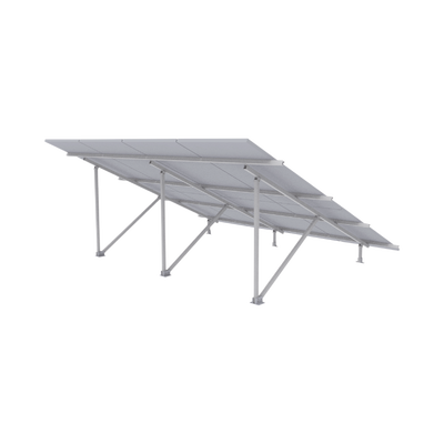 Montaje para Panel Solar, Riel de 2200mm para Módulos con Espesor de 35mm, Velocidad de Viento Máx. 136km/h