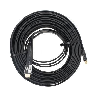 Cable HDMI de 10m | Alta Definición | Version 2.0 | Alta velocidad 18Gbps | 4K@60Hz | Conectores Chapados en Oro | Tipo Plano