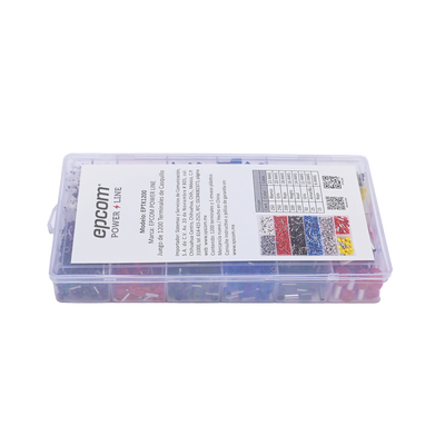 Juego de 1200 Terminales tipo Casquillo/Ferul para Cable Eléctrico 0.5 a 10.0 mm2.