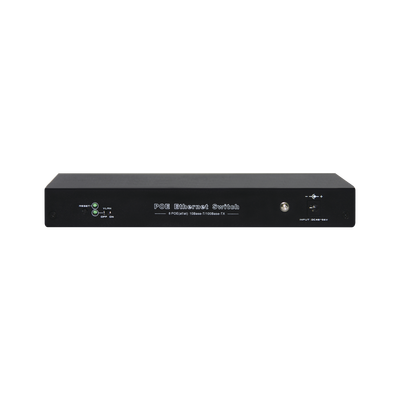 Switch PoE / 100 Metros PoE / 8 puertos 802.3af/at ( 132.5 W ) 10/100Mbps + 1 puerto Uplink.