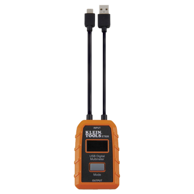 Multímetro digital USB para USB-A y USB-C.