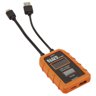 Multímetro digital USB para USB-A y USB-C.