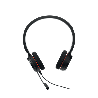 Jabra Evolve 20 Duo con conexión USB, micrófono con cancelación de ruido de última generación, configuración Plug and Play, Certificación Microsoft Teams (4999-823-109)