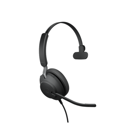 Jabra Evolve 20 Mono con conexión USB, micrófono con cancelación de ruido de última generación, configuración Plug and Play, Certificación Microsoft Teams (4993-823-109)