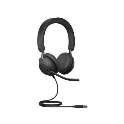 Jabra Jabra Evolve 2 40, Auricular stereo versión UC con aislamiento de ruido, conexión USB-A y indicador de ocupado (Busylight) (24089-989-999)