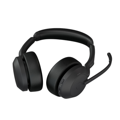 Jabra Evolve2 55, Auricular stereo versión MS, dongle USB-A con cancelación de ruido (25599-999-999)