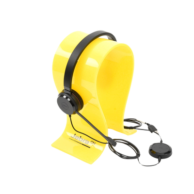 Jabra Evolve 30 Duo con conexión USB / 3.5mm, micrófono con cancelación de ruido y controlador en el cable con botones e indicadores LED (5399-829-309)