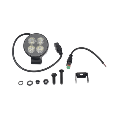 Luz de Trabajo Ultra brillante Circular, 4 LED, 2556 Lúmenes, 12-24 Vcd