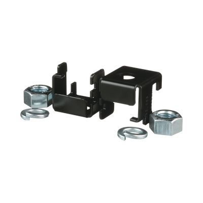 Soporte para Montaje en Charola Tipo Escalerilla, Compatible con Rieles de 9.5 x 38.1 mm o 9.5 x 50.8 mm, Uso Con Varilla Roscada de 5/8", Color Negro