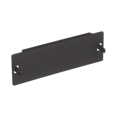 Placa Ciega FAP, Para Reservar Espacio de Uso Futuro en Paneles de Fibra Óptica, Color Negro