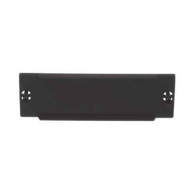 Placa Ciega FAP, Para Reservar Espacio de Uso Futuro en Paneles de Fibra Óptica, Color Negro