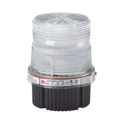 Fireball® LED Luz de advertencia Listado por UL y cUL 12-24 VCD Color Claro