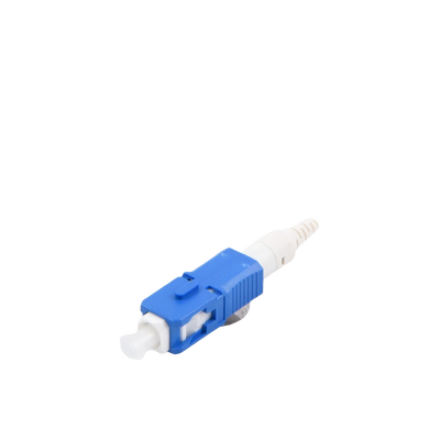 Conector de Fibra Óptica pre-pulido LightBow SC/UPC Simplex, Monomodo OS1/OS2, re-terminable, Color Azul
