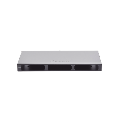 Panel de Conexión de Fibra para Rack de 19in, Bandeja Fija, Acepta 3 Placas Quick Pack, Hasta 72 Fibras, 1 UR