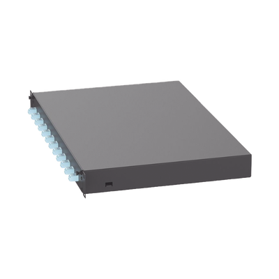 Distribuidor de Fibra Óptica, Con 12 Conectores LC Duplex (24 Fibras), Para Fibra Multimodo OM3/OM4, 1 UR