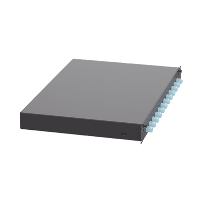 Distribuidor de Fibra Óptica, Con 12 Conectores LC Duplex (24 Fibras), Para Fibra Multimodo OM3/OM4, 1 UR