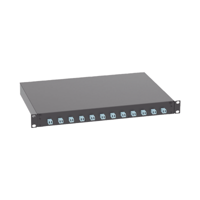 Distribuidor de Fibra Óptica, Con 12 Conectores LC Duplex (24 Fibras), Para Fibra Multimodo OM3/OM4, 1 UR