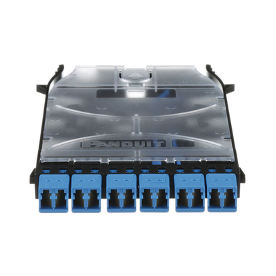 Cassette HD Flex™ Con 6 Puertos LC Duplex (12 Fibras), Para Fibra Monomodo OS2, Color Azul