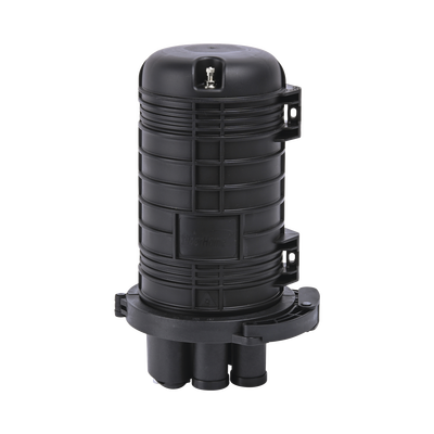 Caja de Distribución de Fibra Óptica Vertical tipo Domo, hasta 48 empalmes, Exterior, IP68