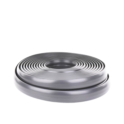 Canaleta flexible gris de PVC auto extinguible,  (Rollo de 25mts.) (9300-05030)