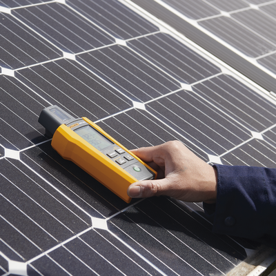 Medidor de Radiación Solar para Instalación, Mantenimiento y Generación de Informes de Paneles Solares o Sistemas Fotovoltaicos, Medida instantánea de hasta 1400 W/m²