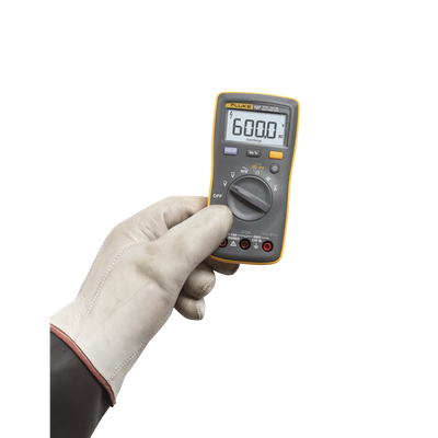 Multímetro Digital de Tamaño Compacto, Para Medición de Corriente y Tensión, Uso con Voltaje Máximo de 600 V, Pantalla LED Retroiluminada