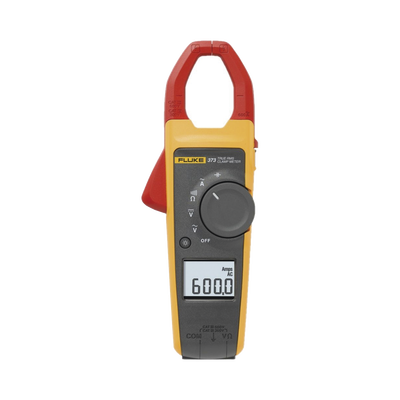 Amperímetro de Gancho 600A TRMS CA. Medición con Puntas de Prueba de Tensión CA/CC, Capacitancia, Continuidad y Resistencia.