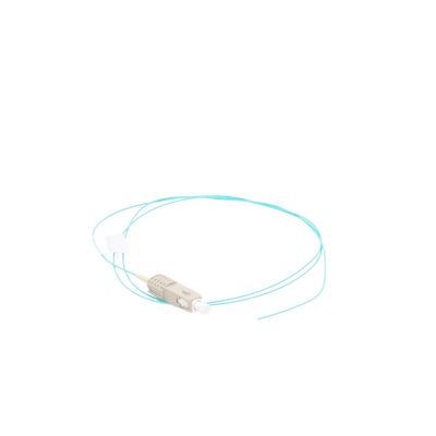 Pigtail de Fibra Óptica LC Simplex, Multimodo OM3 XGLO 50/125, OFNR, Color Aqua, 1 Metro