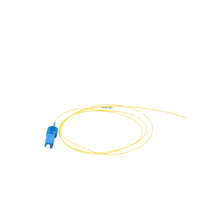 Pigtail de Fibra Óptica SC/UPC Simplex, Monomodo OS1/OS2 XGLO, OFNR, Color Amarillo, 1 Metro