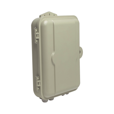 Gabinete Pasivo de Fibra Óptica, Acepta Dos Placas FPONEAP12, Protección IP55, Montaje en Poste o Pared