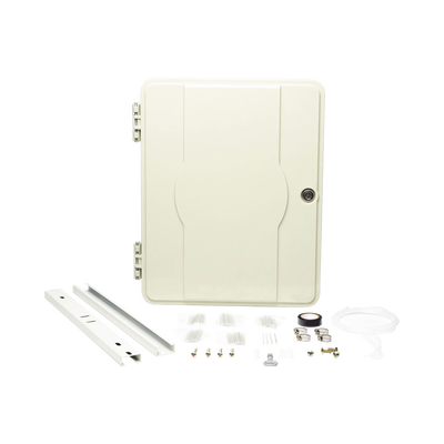 Gabinete Pasivo de Fibra Óptica, Acepta Cuatro Placas FPONEAP12, IP55, Montaje en Poste o Pared