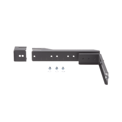 Soporte en L Para Canaletas FiberRunner 4x4 o 6x4, Para Instalación en Riel de Charola Tipo Escalerilla, Color Negro