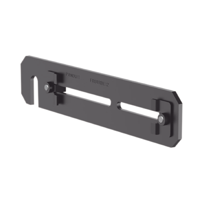 Soporte de Montaje a Techo, para Canaletas FiberRunner 4X4 o 6x4, Uso con Varilla Roscada de 1/2", Color Negro