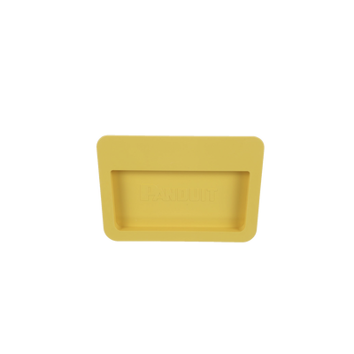 Tapa Final Para Canaletas FiberRunner™ 6x4, de Instalación a Presión, Color Amarillo