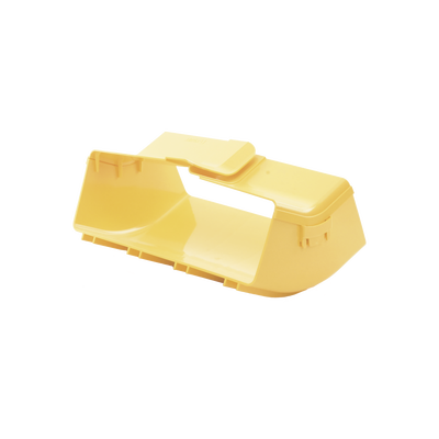 Bajada Vertical Interior de 45º con Tapa, Para uso con Canaletas 12X4 FiberRunner™, Color Amarillo