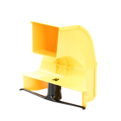 Bajada Para Canaleta FiberRunner™, Uso con Medidas 4x4, 6X4, 12X4, o 24X12, Con Reducción a 4X4, Color Amarillo