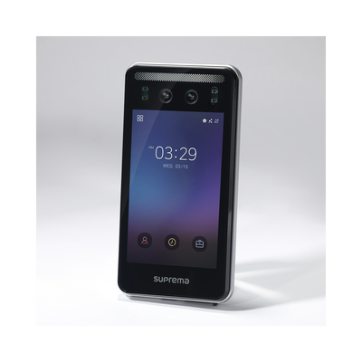 Face station F2 con detector de Cubre bocas, Lector Facial, Lector de tarjetas Móviles y lector de tarjetas  RFID(125kHz EM & 13.56Mhz MIFARE)  Compatible con BioStar2, Uso para Control de Acceso y Asistencia