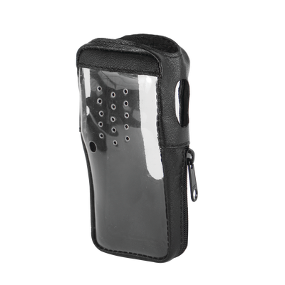 Funda de Piel Reforzada V1 con Cubierta de Plástico para Radios TK-2000K, TK-3000K