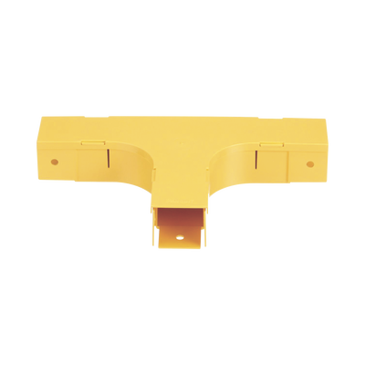 Accesorio en T Horizontal, Con Ángulos a 90º, Para Canaletas FiberRunner™ 2X2, Color Amarillo