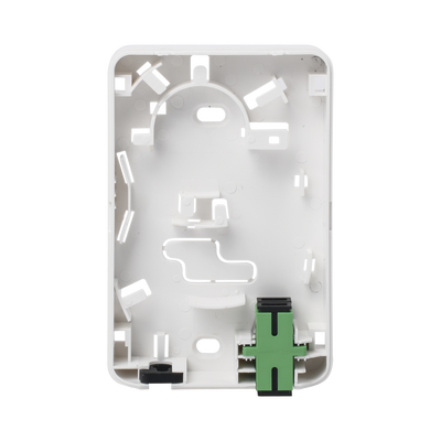 Caja Terminal de Fibra Óptica (Roseta) con 2 acopladores SC/APC, blanca