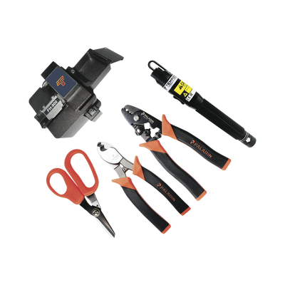 Kit de Herramientas para Terminación de conectores de Fibra Óptica Prepulidos con cleaver de 2 pasos