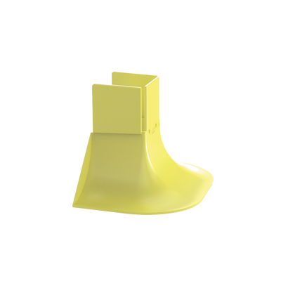 Accesorio de Control de Radio de Curvatura, Para Bajadas de Cable con Canaletas FiberRunner 2x2, Color Amarillo