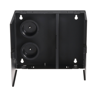 Caja de Conexión de Fibra Óptica, Para Montaje en Pared, Acepta 2 Placas FAP o FMP, Hasta 48 Fibras, Color Negro